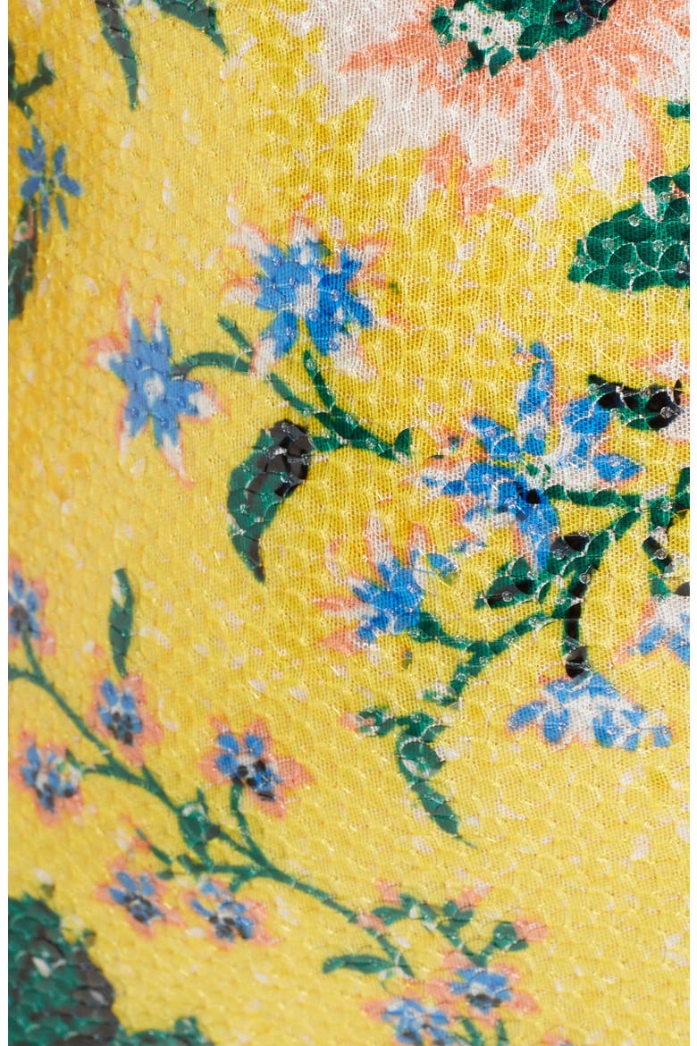 Floral Pencil Skirt, Alternate, color, BOURNIER ACID YELLOW/ PEACH