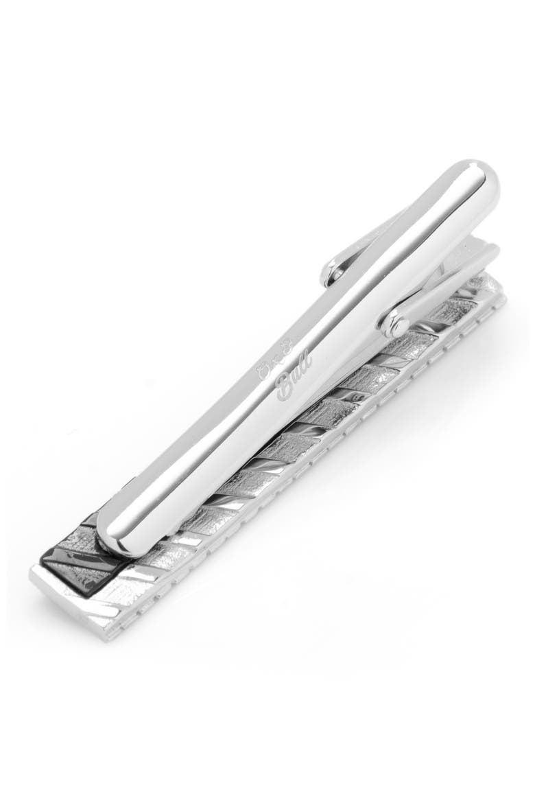 Piano Keys Tie Clip, Alternate, color, METALLIC SILVER
