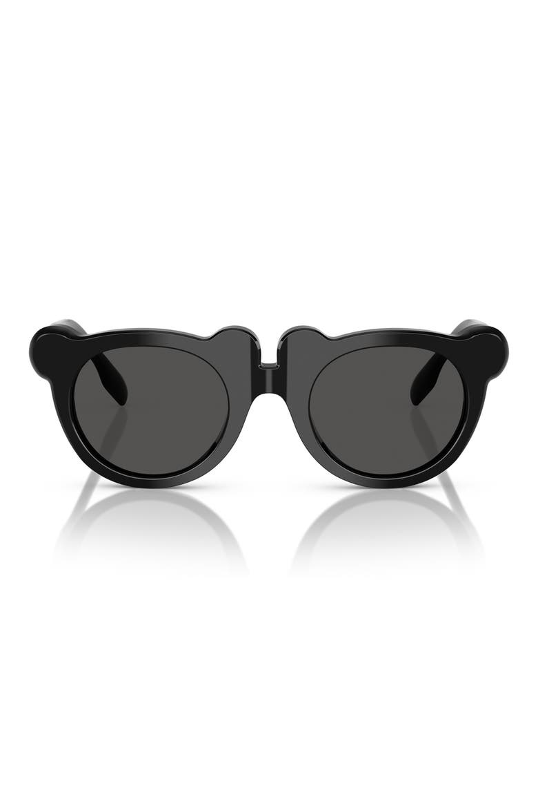 Kids' 43mm Irregular Sunglasses, Main, color, BLACK / DARK GREY