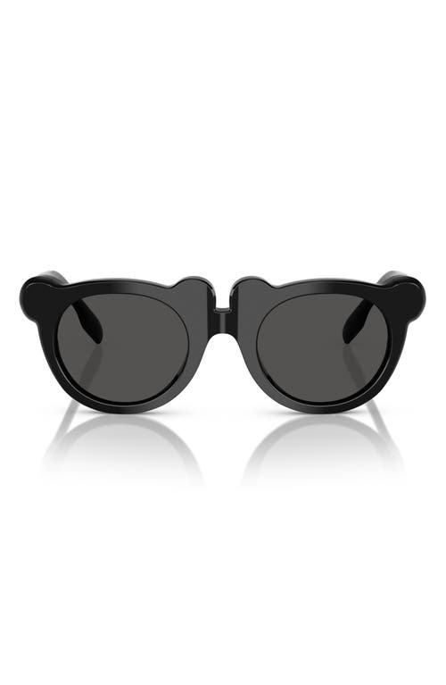 Burberry Kids' 43mm Irregular Sunglasses In Black