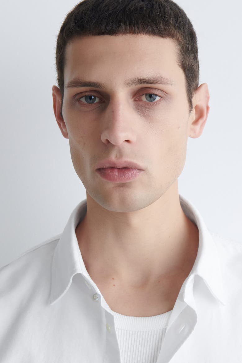 Cotton Oxford Shirt, Alternate, color, WHITE