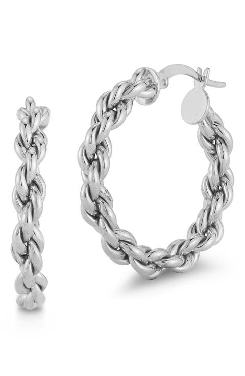 Rope Chain Hoop Earrings