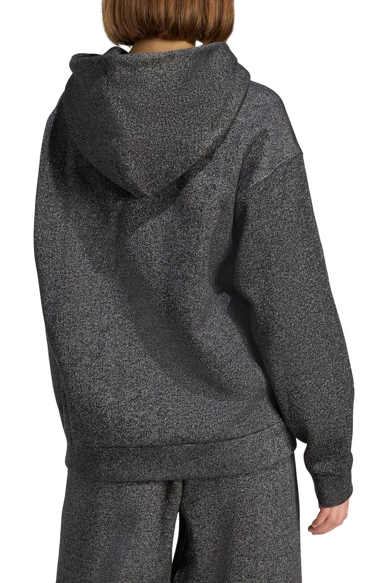 adidas ALL SZN Holiday Glitter Fleece Loose Hoodie, Alternate, color, 