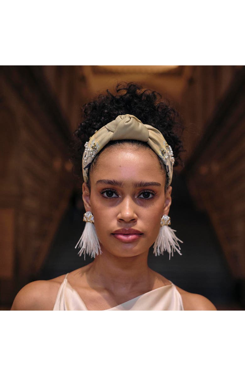 Lele Sadoughi The Met Knotted Toulouse Embellished Headband, Alternate, color, Mademoiselle Elgantine 999