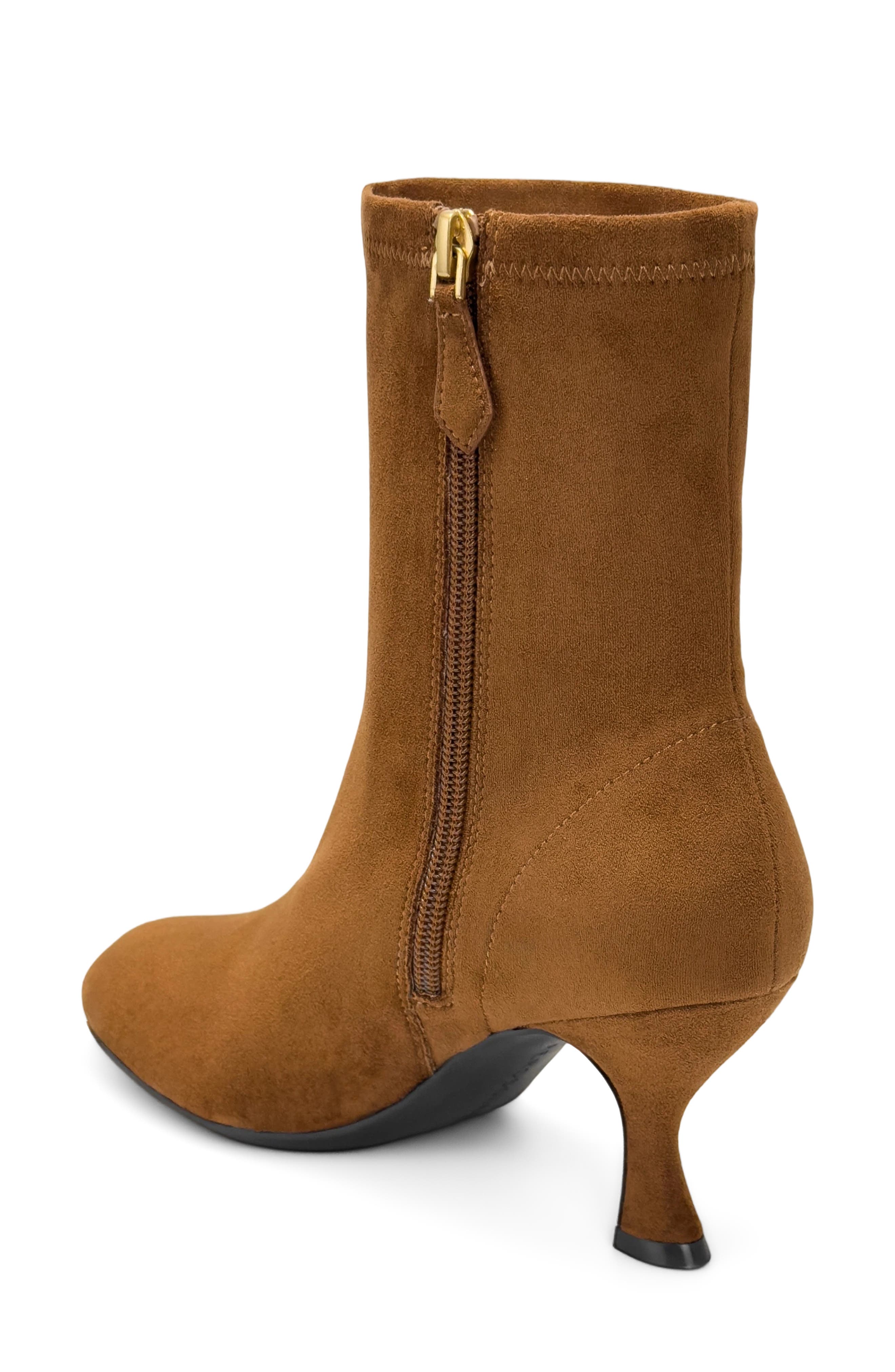 Ophelia Faux Leather Bootie, Alternate, color, TOBACCO
