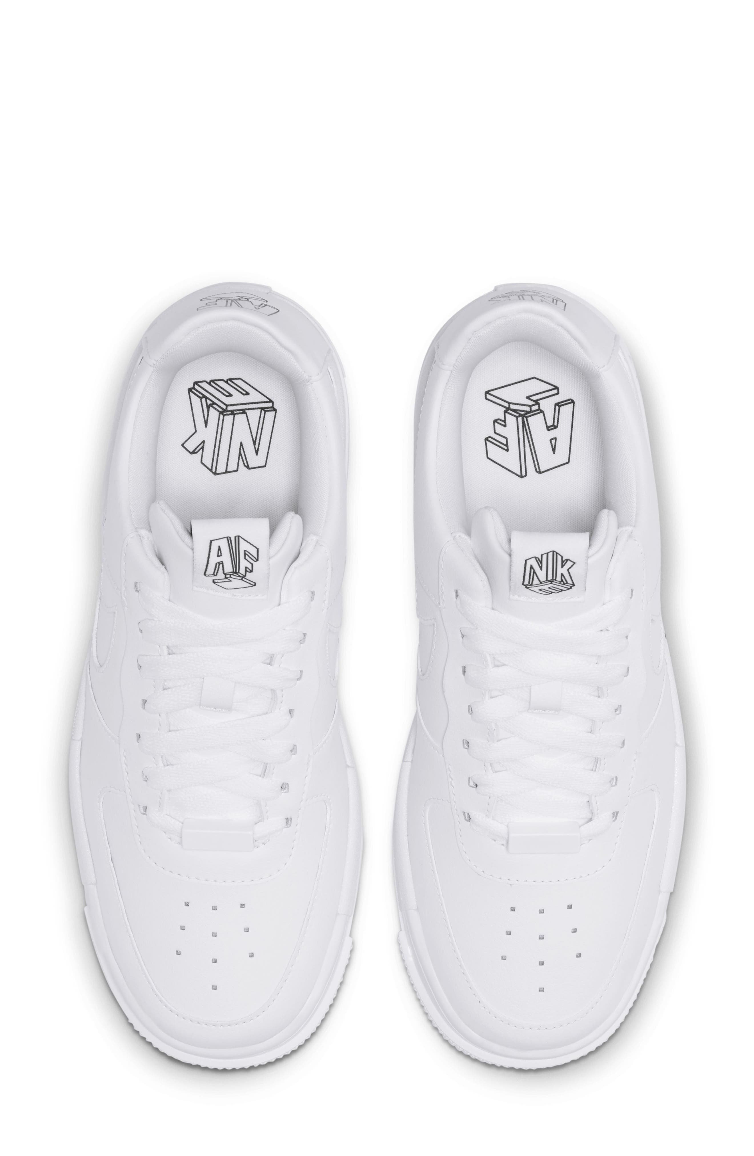 Air Force 1 Pixel Sneaker, Alternate, color, WHITE/ WHITE/ BLACK/ SAIL