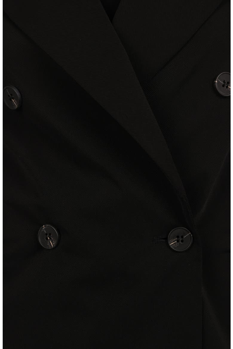 Juliette Check Double Breasted Blazer, Alternate, color, BLACK