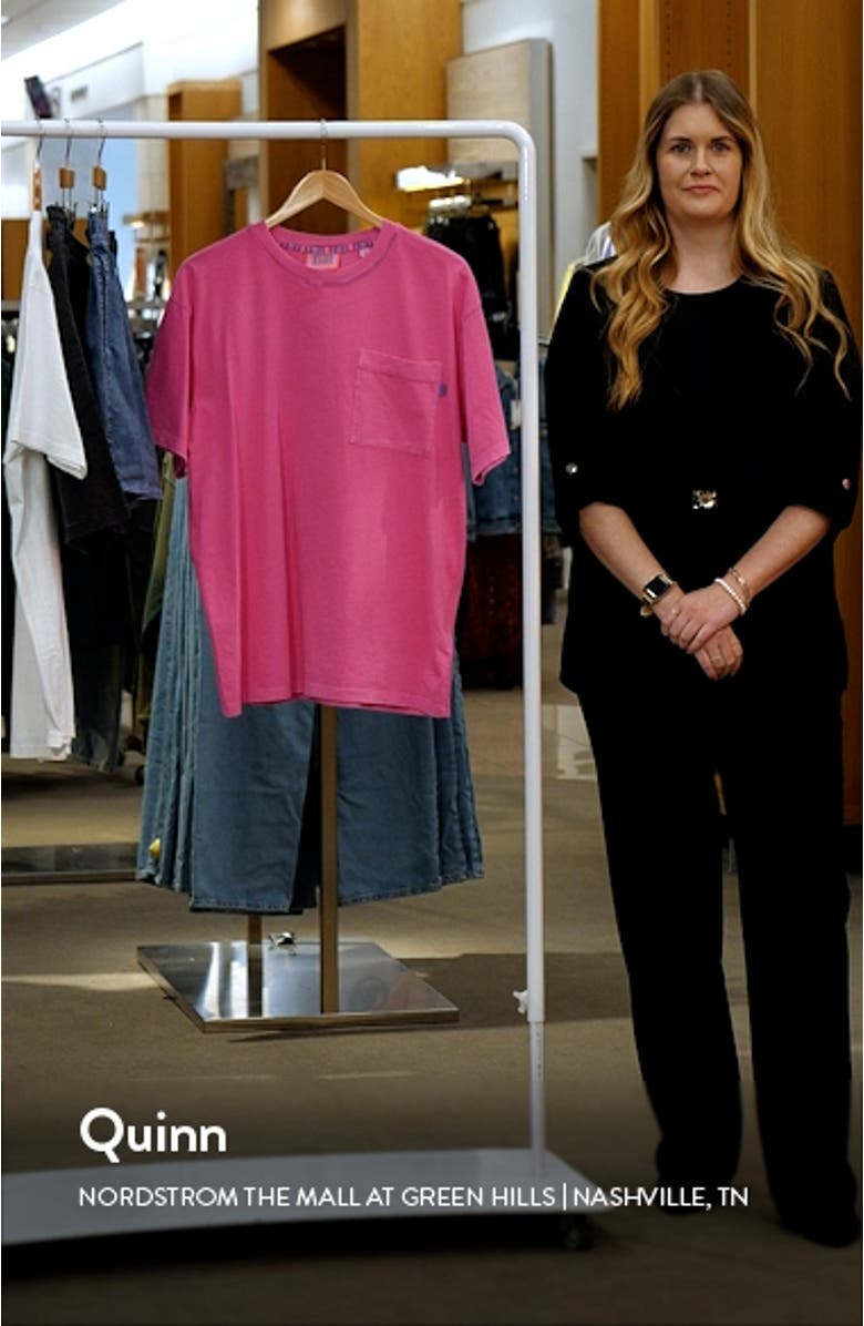 Pool Position Organic Cotton Blend Graphic Pocket T-Shirt, sales video thumbnail