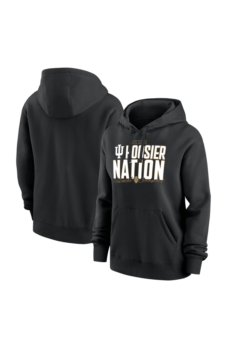 Nike Women's Black Indiana Hoosiers College Football Playoff 2025 National Champions Run Stopper Hoodie, Main, color,