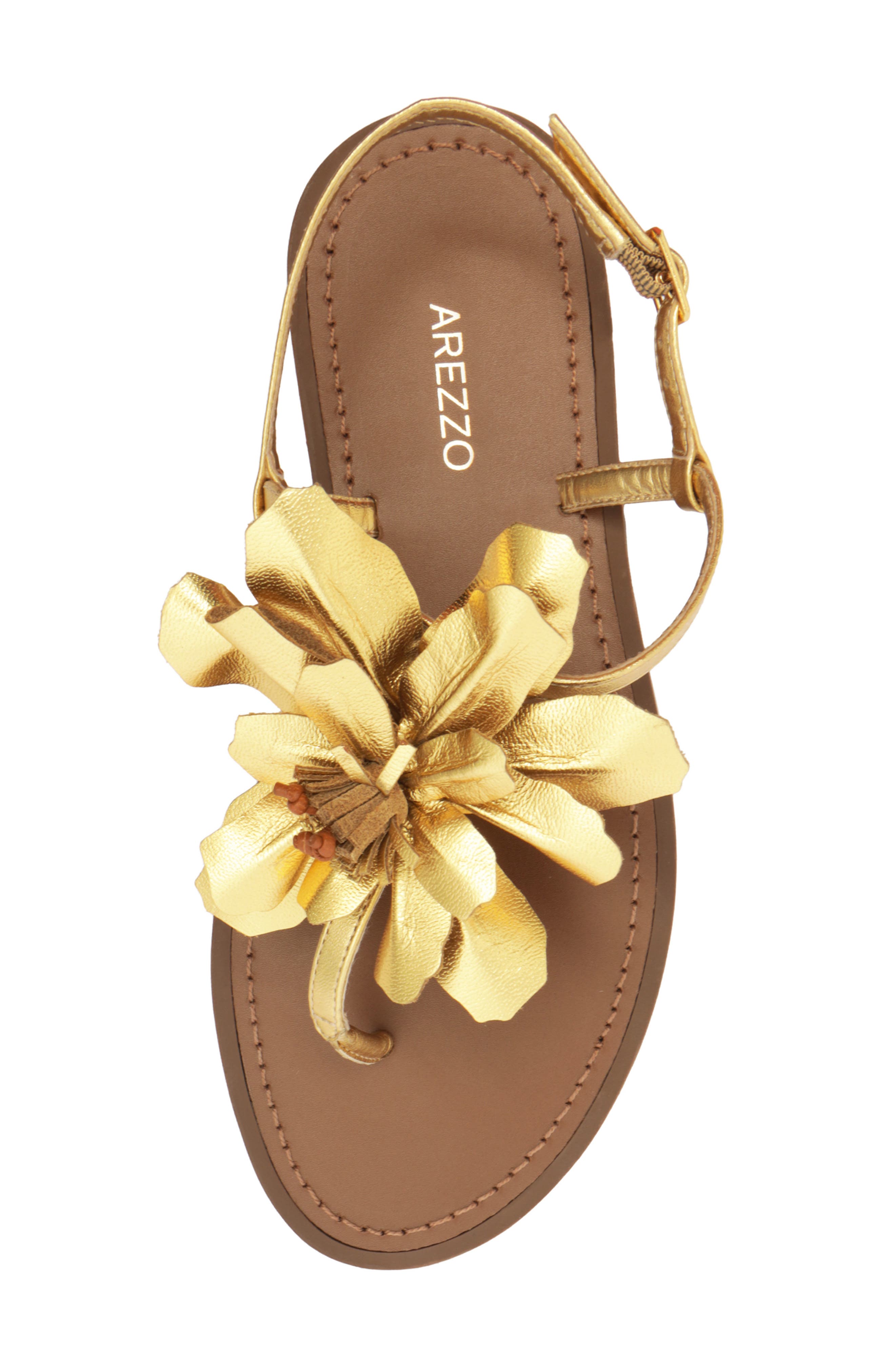 Arezzo Daisy Slingback Sandal, Alternate, color, Gold