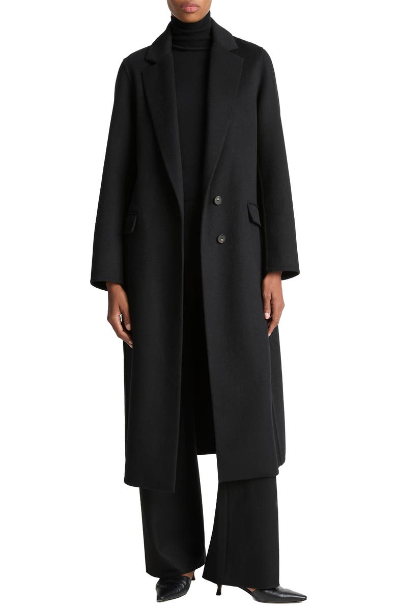 Vince Classic Wool Blend Coat, Main, color, Black