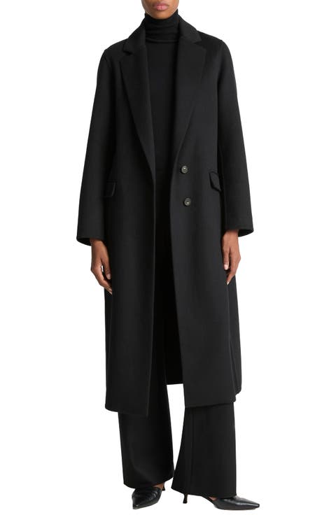 Women's Black Wool & Wool-Blend Coats | Nordstrom