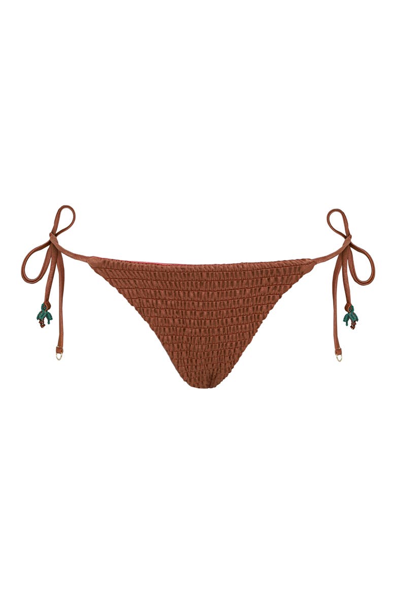 Golden San Sunflash Reversible Bikini Bottoms, Alternate, color, BROWN