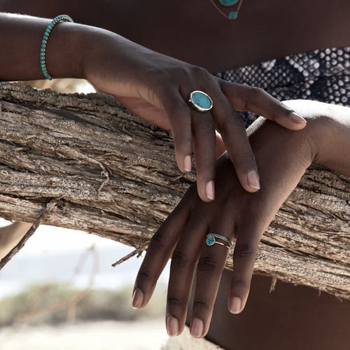 Ginette Ny Disc Ring In Gold