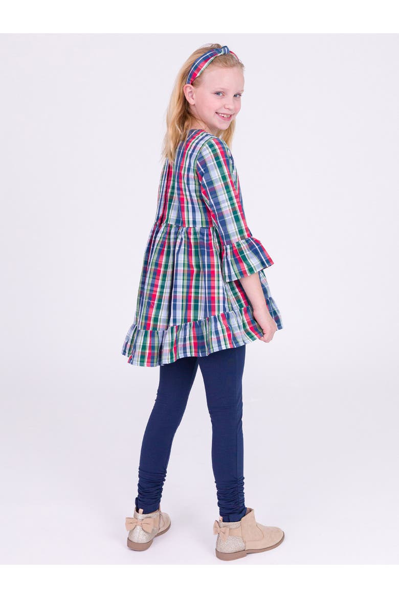 Baby Girls High Low Ruffle Tunic, Alternate, color, Prep School Plaid