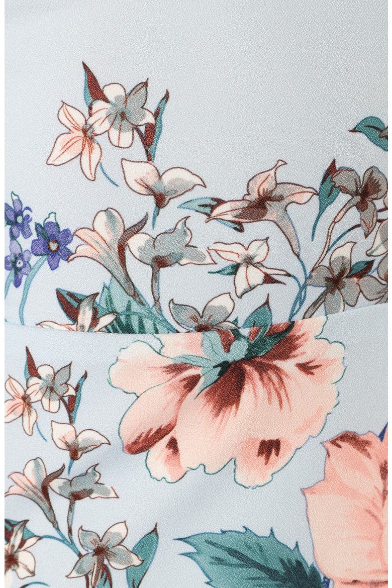 Laurel Floral Print Sundress, Alternate, color, BLUE FLORAL