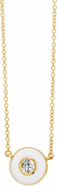 SYNA Enamel Disc Necklace