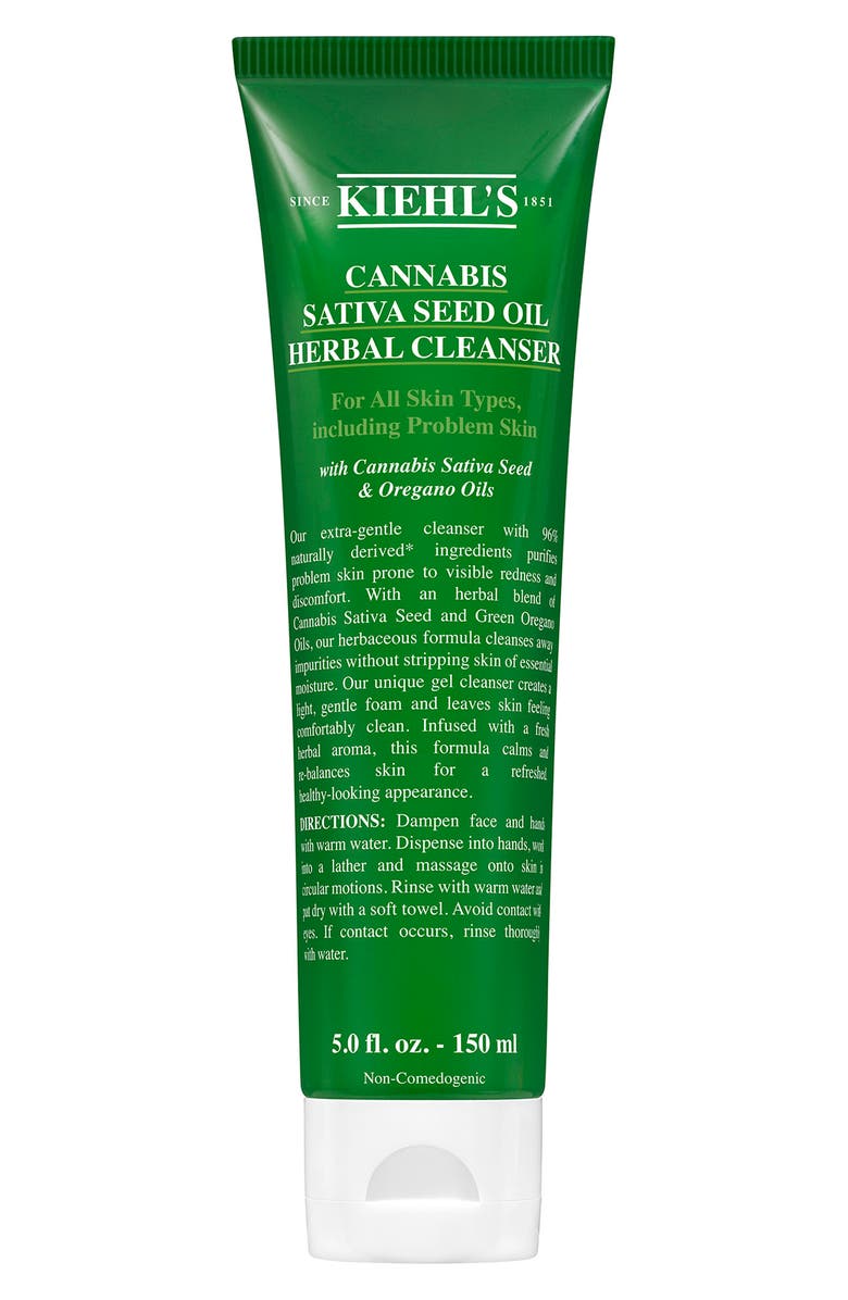 Kiehl's Since 1851 Cannabis Sativa Seed Oil Herbal Cleanser, Main, color, 