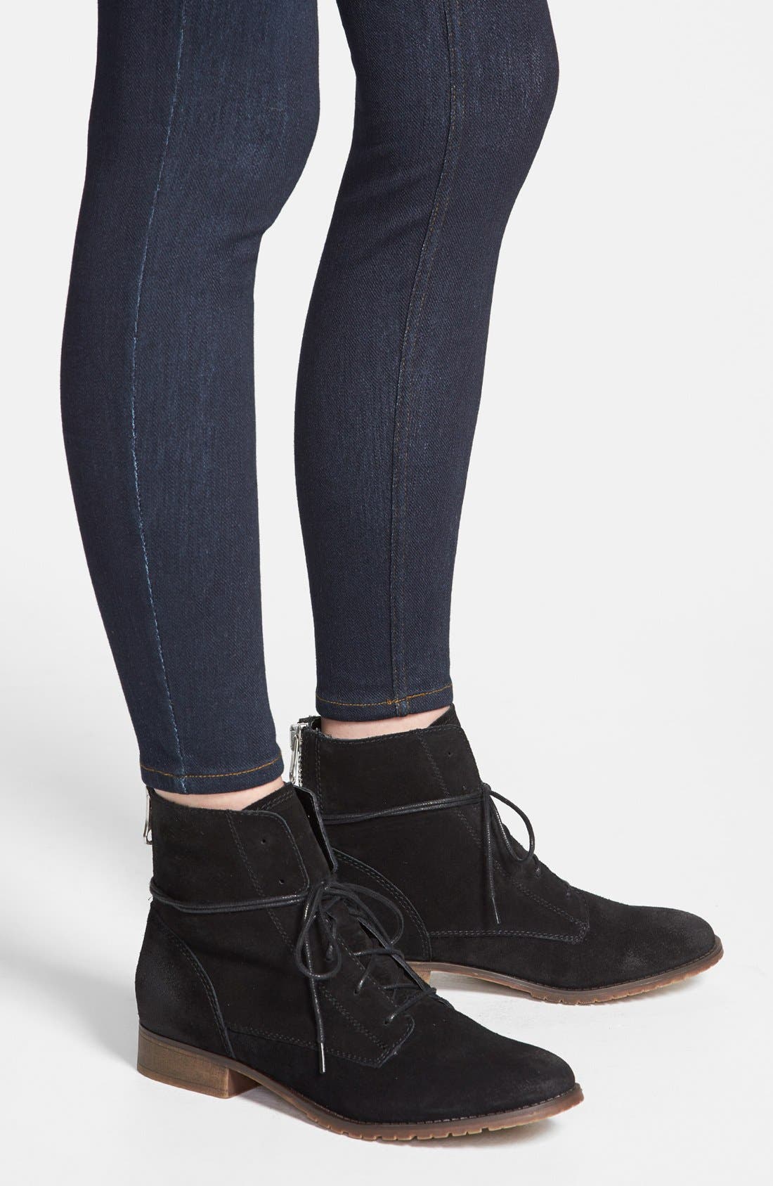 'Rawlings' Bootie, Alternate, color, BLACK SUEDE