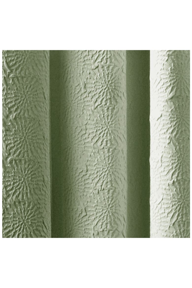 Chrysanthemum Floral Grommet Curtains, Alternate, color, SAGE