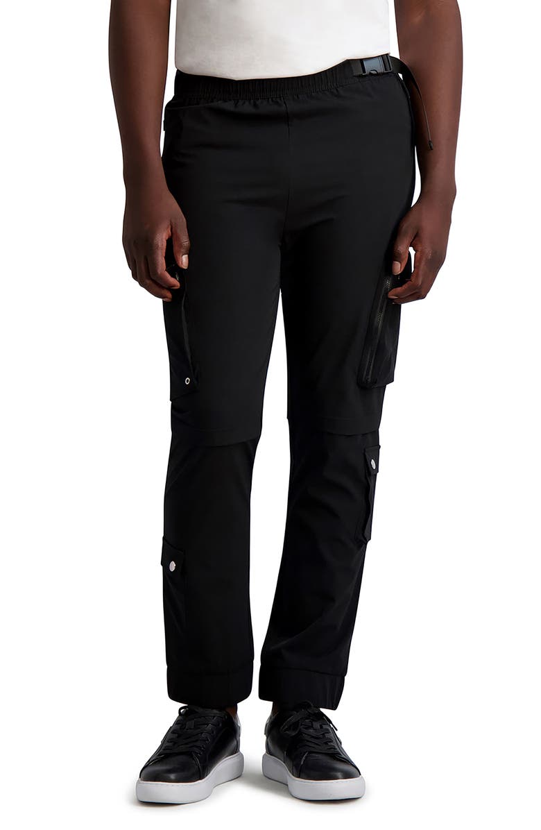 KARL LAGERFELD PARIS Stretch Cargo Pants, Main, color, 
