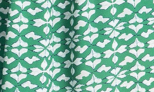 Max Studio Floral Tie Front Shirtdress In Grn/crm Ornt Elgnc