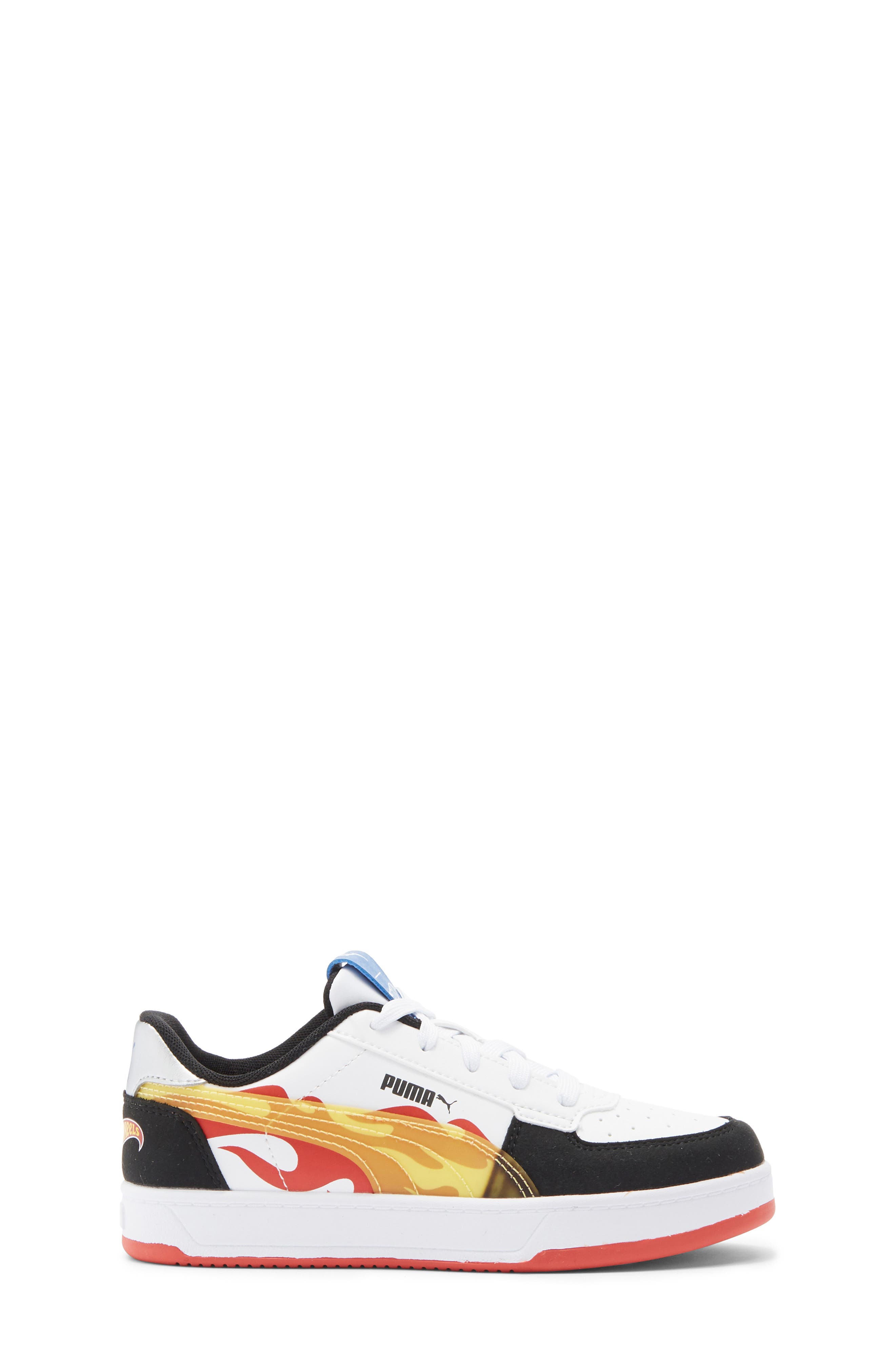 PUMA x Hot Wheels Kids' Caven 2.0 Sneaker, Alternate, color, Puma Black/ Red Fire/ White