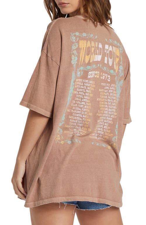 Billabong Walk With Me Oversize Graphic T-shirt In Sweet Earth