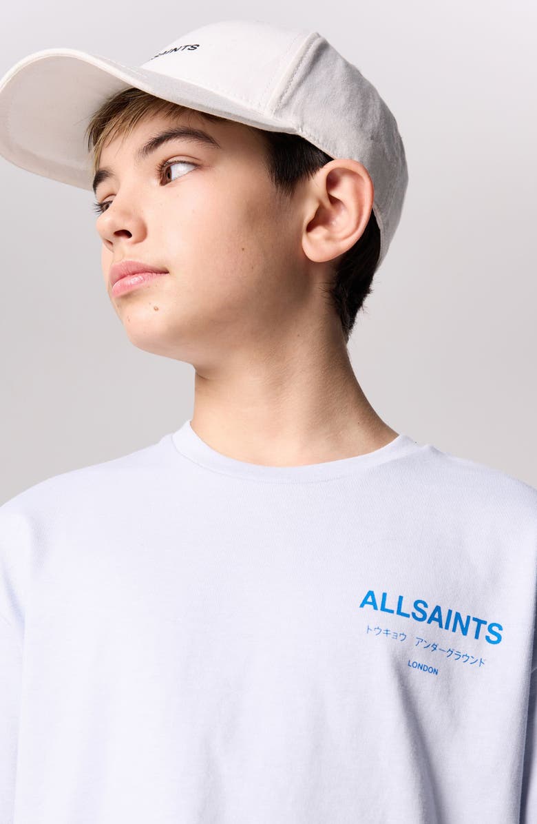 smALLSAINTS by ALLSAINTS Kids' Oversize Underground Logo Graphic T-Shirt, Alternate, color, 