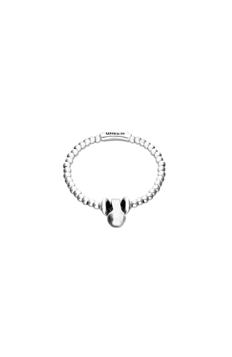UNODE50 Small and large dial bracelet plated in sterling silver, Main, color, Silver