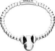 UNODE50 Small and Large Dial Sterling Silver Plated Bracelet