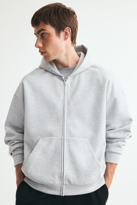 Oversized Interlock Hooded Jacket