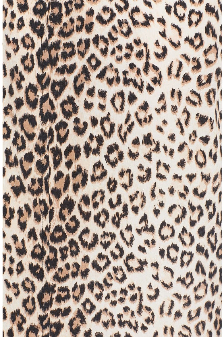 'Lucida' Leopard Print Shirtdress, Alternate, color, NATURAL MULTI
