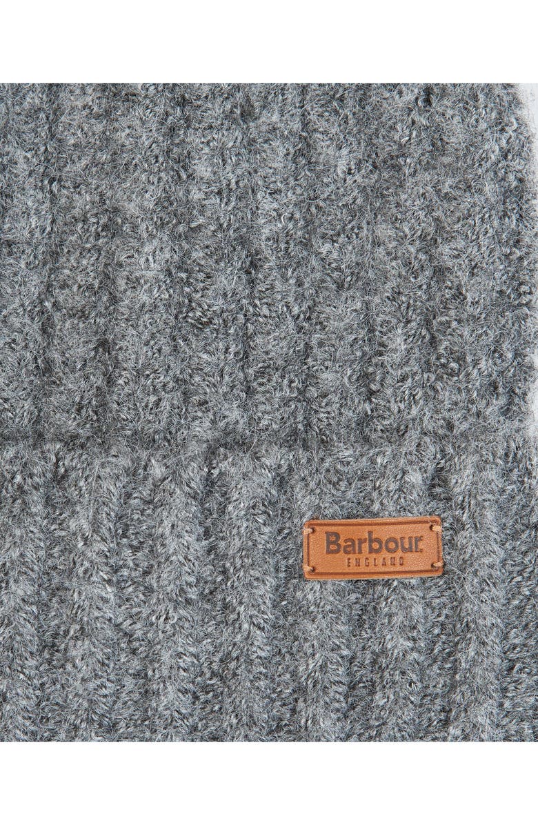 Barbour Saltburn Faux Fur Beanie & Scarf Set, Alternate, color, Grey Rose
