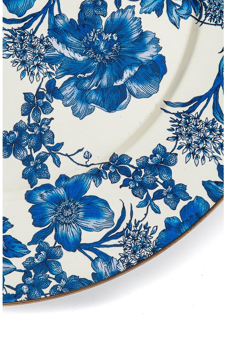 Sterling English Garden Enameled Steel Platter, Alternate, color, BLUE/ WHITE