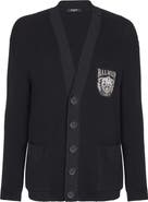 Balmain Cotton tube-knit cardigan