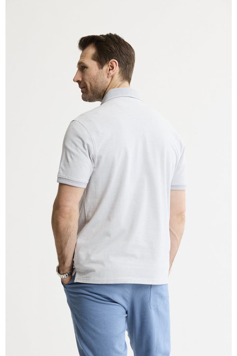 Luxe Brushed Knit Polo, Alternate, color, Stone
