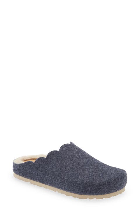 Laos Faux Fur Wool Blend Slipper (Women)