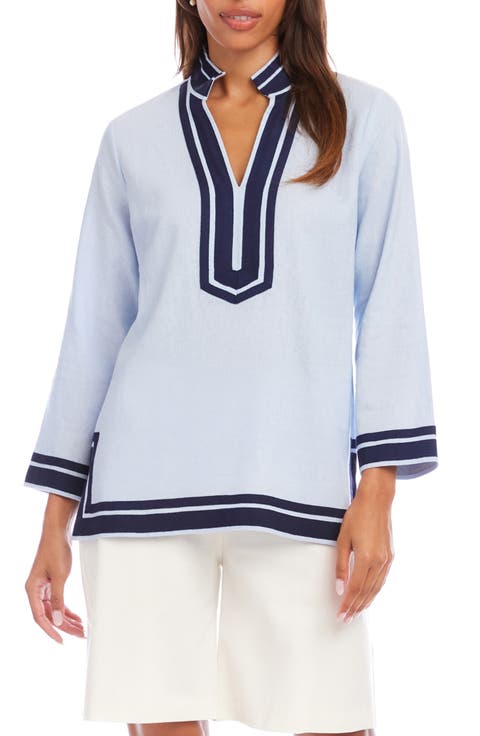 The St. Tropez Linen Blend Tunic