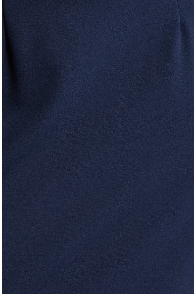 Sequin Balloon Long Sleeve Off the Shoulder Gown, Alternate, color, NAVY