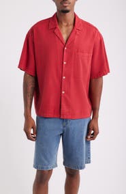 Elwood Oversize Cotton Blend Camp Shirt