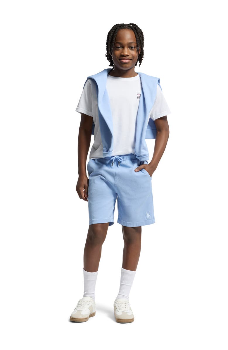 Psycho Bunny Kids' Willis Elastic Waist Chino Shorts, Alternate, color, 