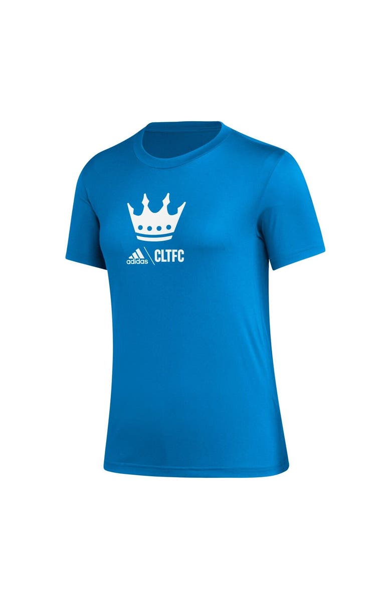 adidas Women's adidas Blue Charlotte FC AEROREADY Club Icon T-Shirt, Alternate, color,