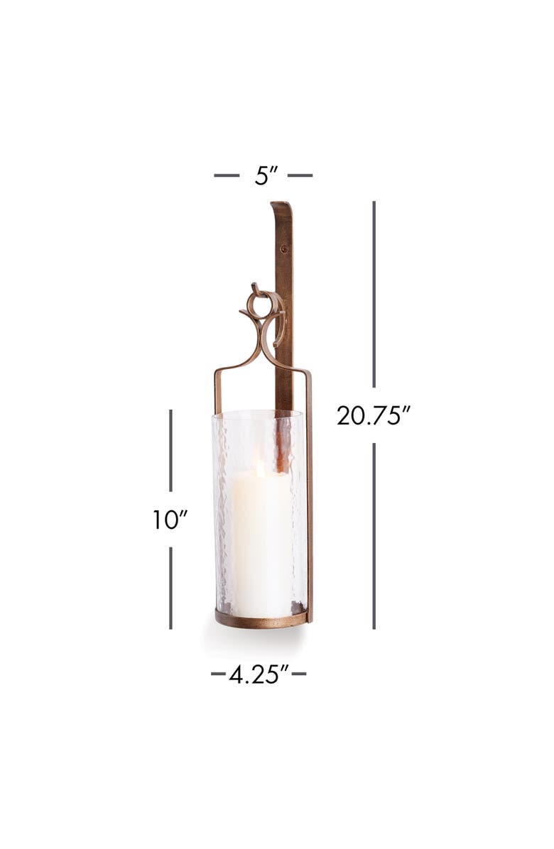 Napa Home & Garden Decker Wall Candle Sconce, Alternate, color, Gold