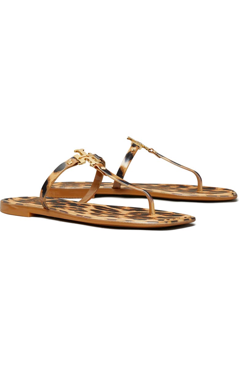 Tory Burch Roxanne Jelly Thong Sandal, Main, color, Classic Leopard