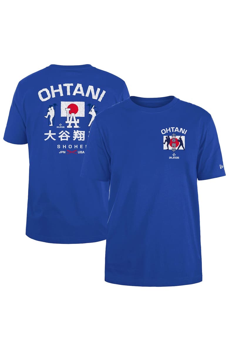 New Era Men's New Era Shohei Ohtani Royal Los Angeles Dodgers Japan Flag T-Shirt, Alternate, color,