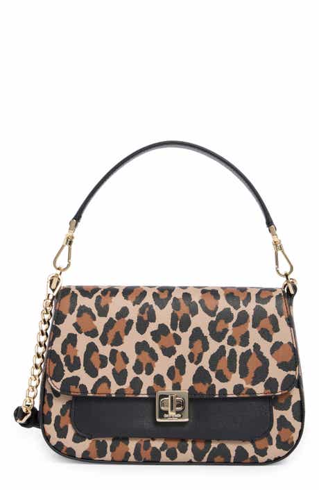 phoebe leopard print shoulder bag