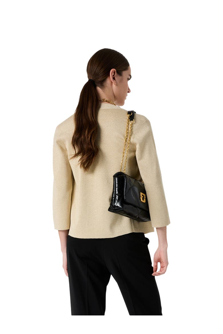 Lavina 3/4 Sleeve Open Front Cardigan, Alternate, color, Mustard