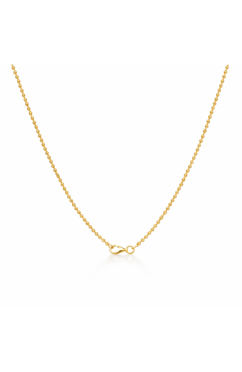 Donatello Gian Sterling Silver Gold-Plated Cut Bead Ball Necklace, Main, color, Gold