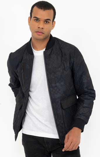 Quilted Bomber Jacket